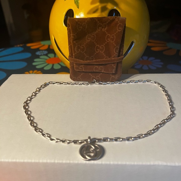 GUCCI 925 SILVER GG NECKLACE - Picture 3 of 7